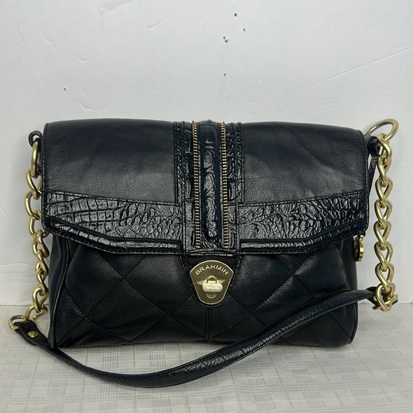 Brahmin Artus Black Small Quilted leather bag - Picture 1 of 12